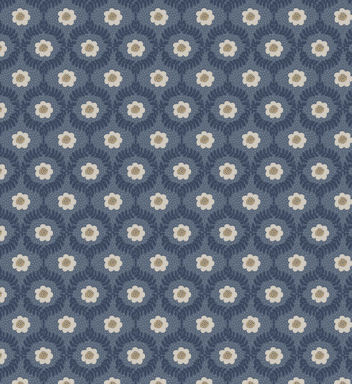Emma Wallpaper - Navy