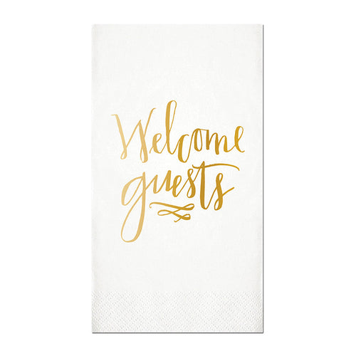 "Welcome Guests" Guest Towels