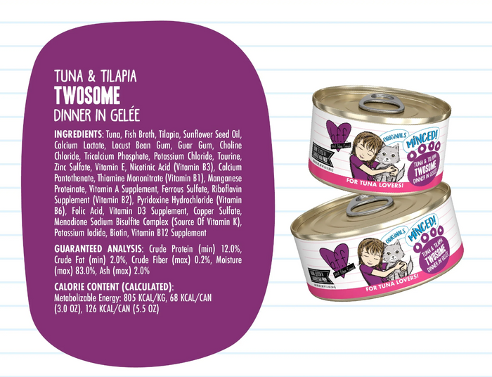 Weruva BFF Tuna & Tilapia Twosome Canned Cat Food