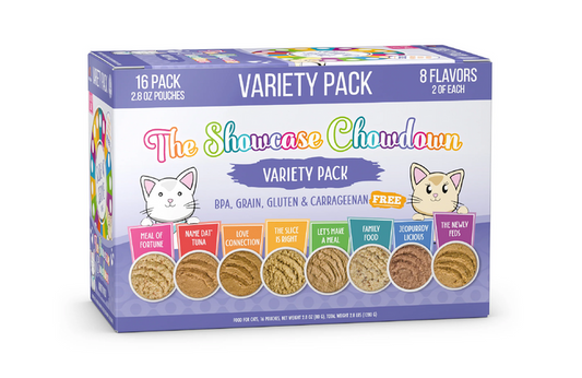Weruva PATE Pouch Cat Food Variety Pack The Showcase Chowdown