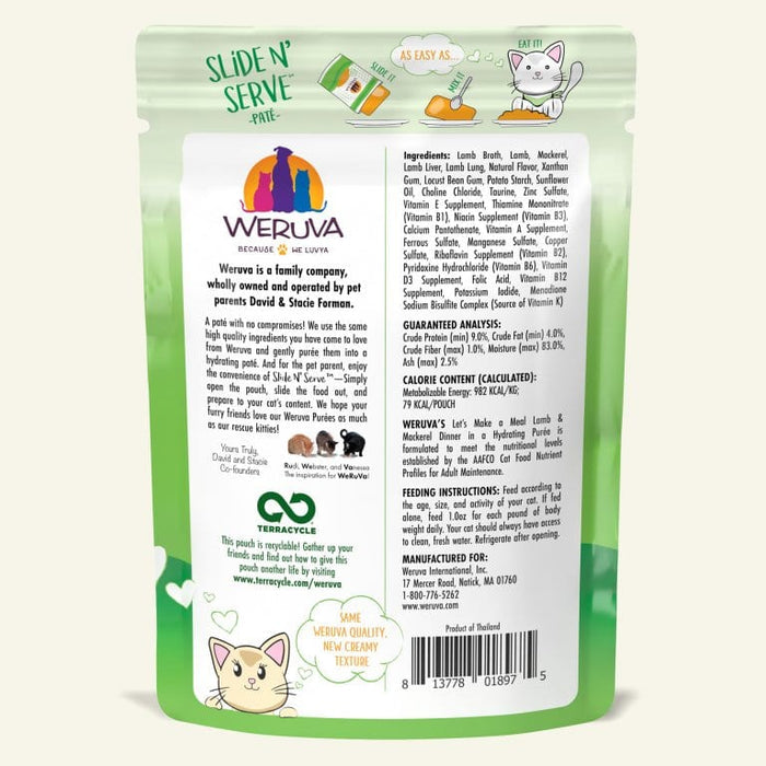 Weruva PATE Pouch Let’s Make a Meal Cat Food