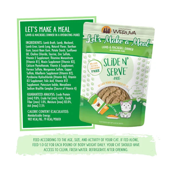Weruva PATE Pouch Let’s Make a Meal Cat Food