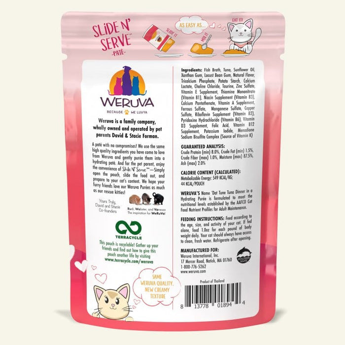 Weruva PATE Pouch The Name 'Dat Tuna Cat Food