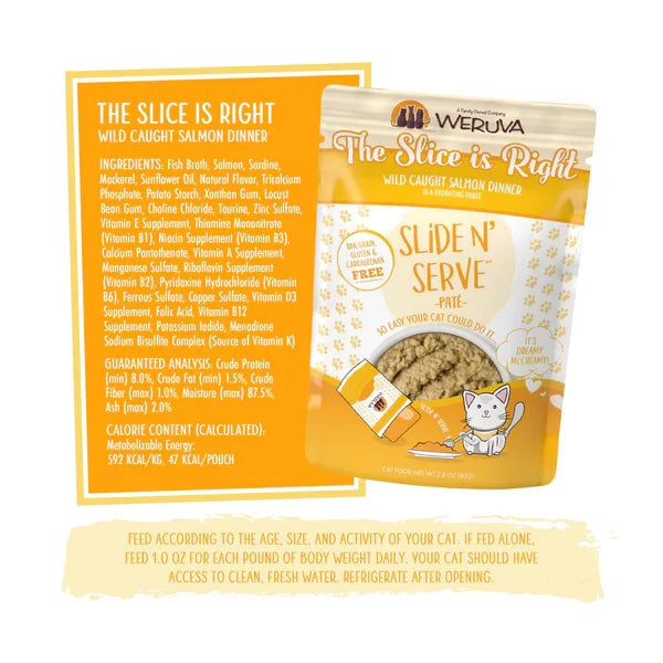 Weruva PATE Pouch The Slice is Right Cat Food