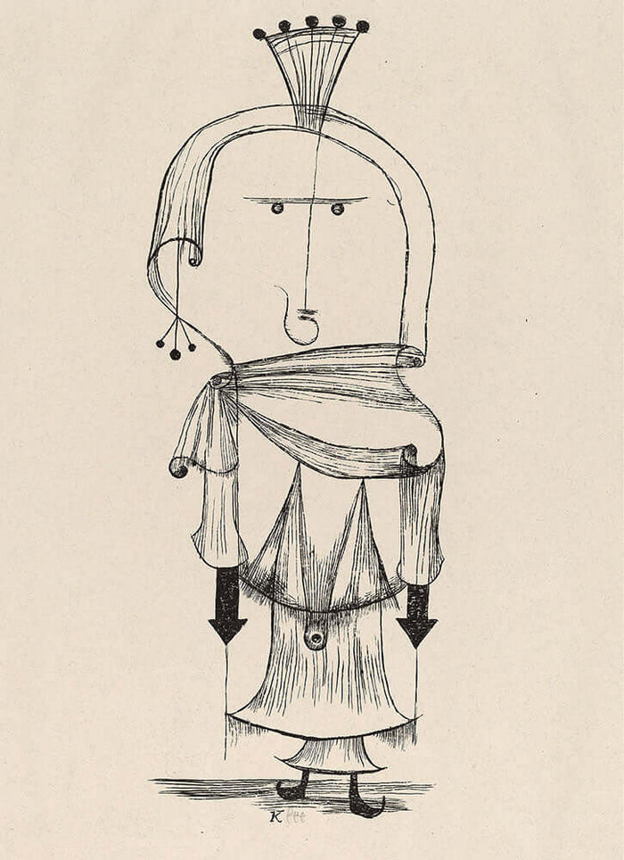 Witch with a Comb by Paul Klee - Art Print - Zapista