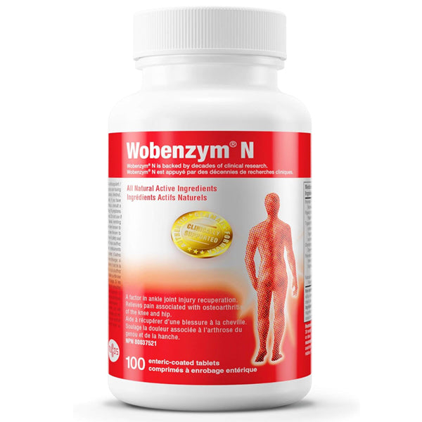 Wobenzym N Systemic Enzyme Formula Joint Support 100 Tablets