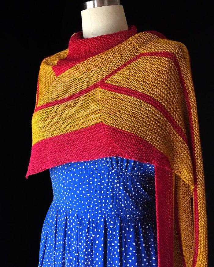 Wonder Woman Wrap by Carissa Browning - Knit