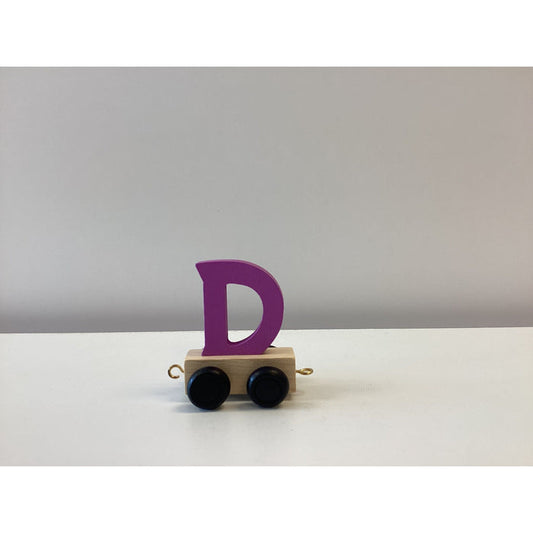 Wooden Name Train Letter D