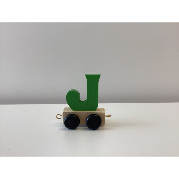 Wooden Name Train Letter J