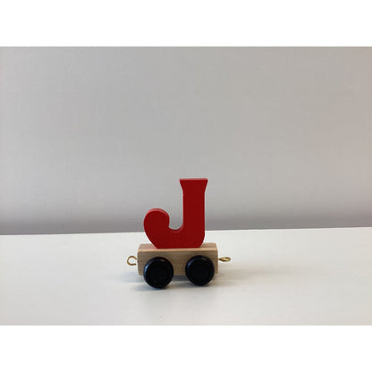 Wooden Name Train Letter J