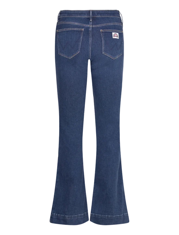 Wrangler Gallabuxur Flare Dark Wash