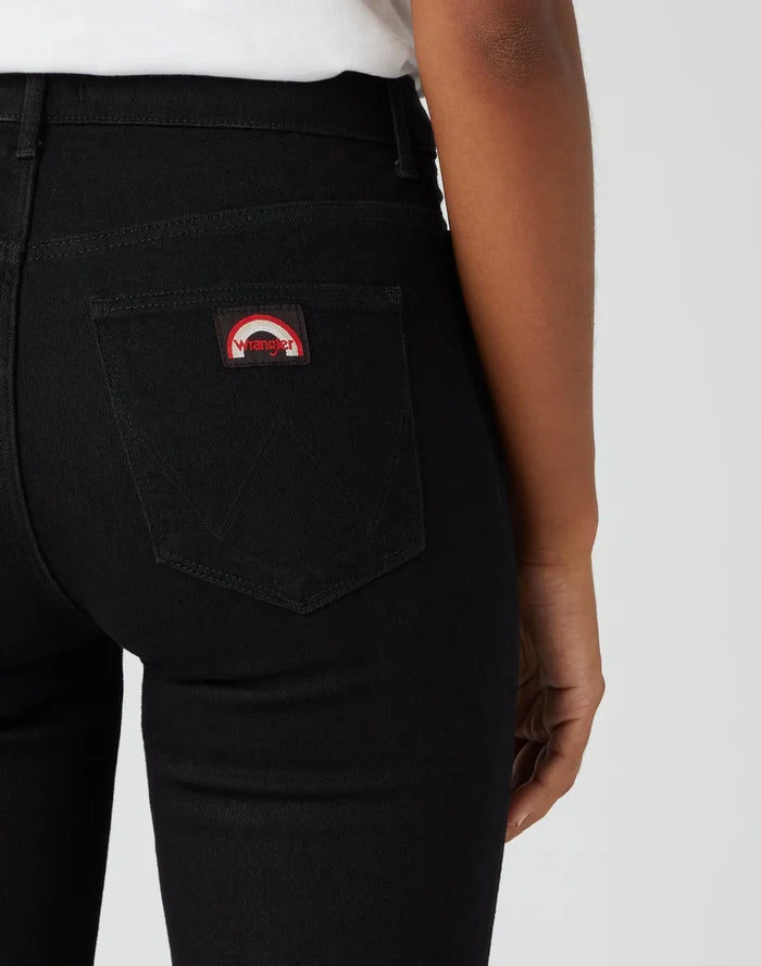 Wrangler Gallabuxur Flare Retro Black - Kormákur & Skjöldur
