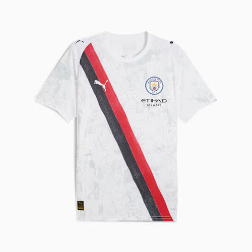 PUMA x KIDSUPER Manchester City Replica Men's Soccer Jersey - PUMA White-PUMA Black