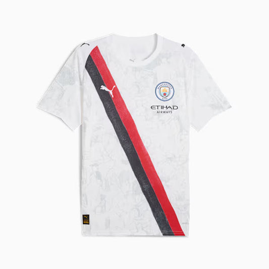 PUMA x KIDSUPER Manchester City Replica Men's Soccer Jersey - PUMA White-PUMA Black