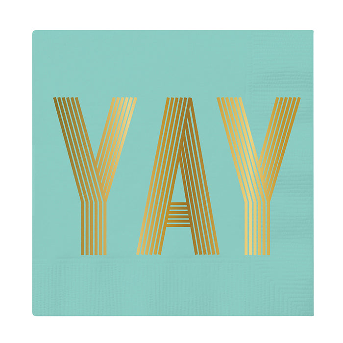 "Yay" Beverage Napkin