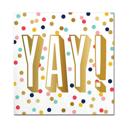 Yay Dots Beverage Napkin