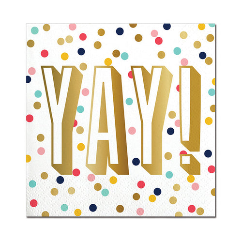 Yay Dots Beverage Napkin