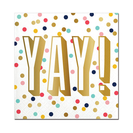 Yay Dots Beverage Napkin