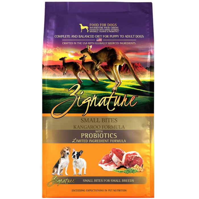 Zignature Kangaroo Small Bites Formula Dry Dog Food