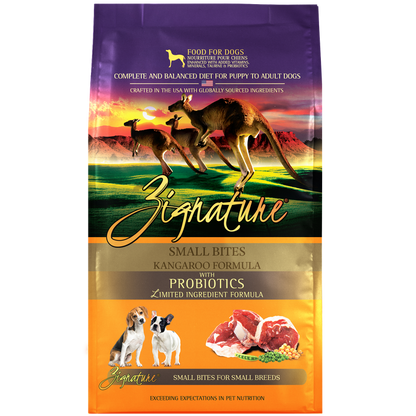 Zignature Kangaroo Small Bites Formula Dry Dog Food