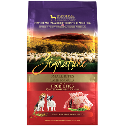 Zignature Lamb Small Bites Formula Dog Food