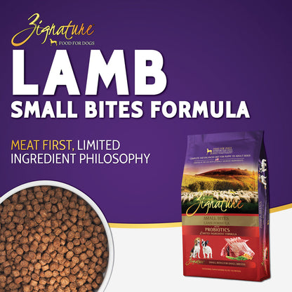 Zignature Lamb Small Bites Formula Dog Food